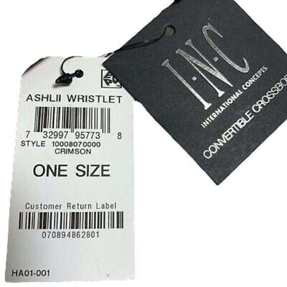 NWT I.N.C. International Concepts Ashlii Phone Wristlet Crossbody Crimson Color - Picture 4 of 7